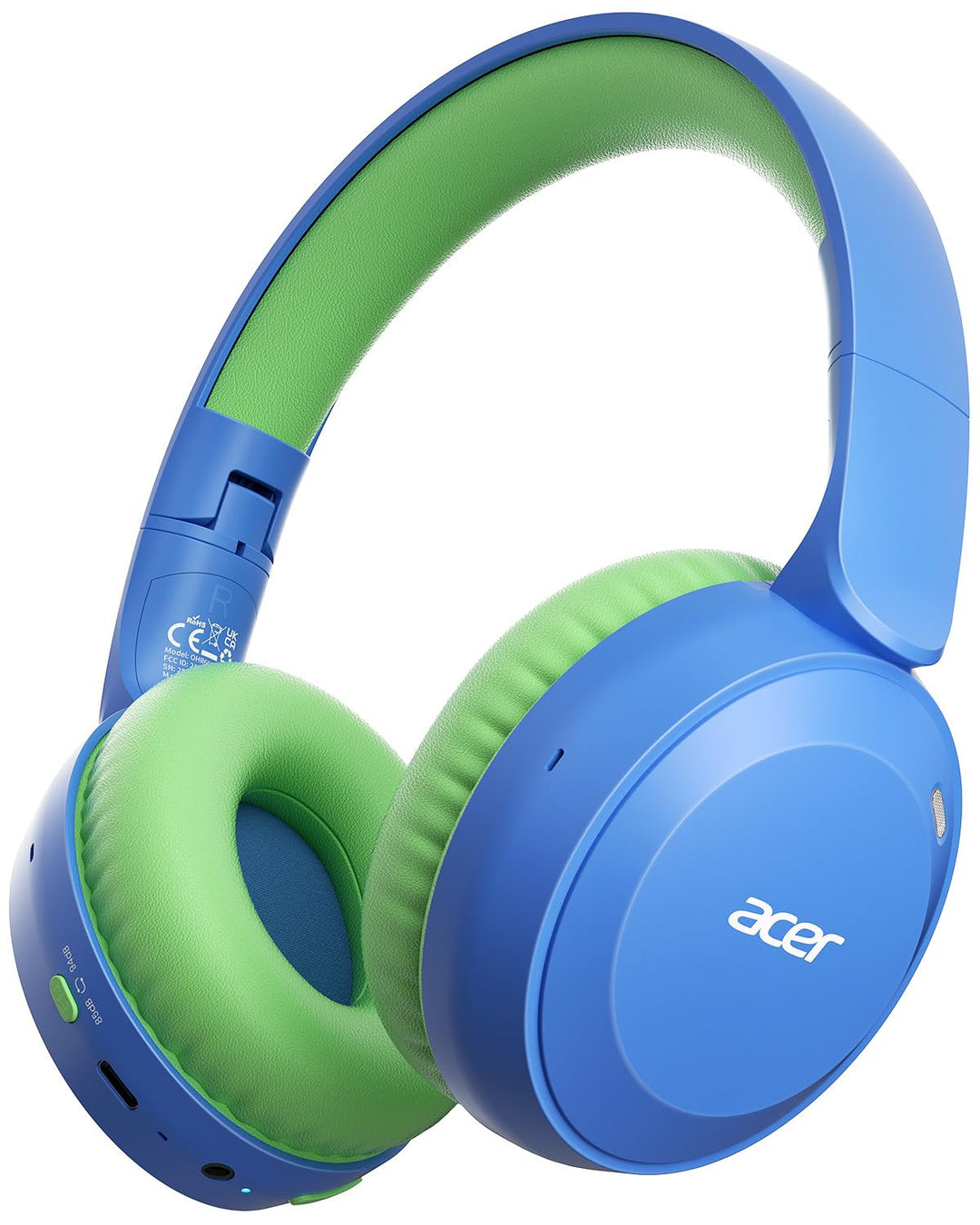 Acer Kinder Bluetooth Kopfhörer, 85/94dB Lautstärkebegrenzer, Faltbare Kabellose Over-Ear-Kopfhörer