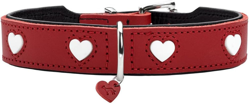 HUNTER Halsband Love Farbe rot/schwarz, Grösse 47, 47