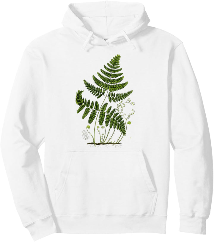 Fern Plant Botany Pullover Hoodie