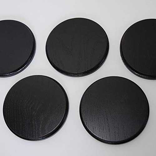 5 Stück Keilerschilder Keilerbrett Gewaffbrett Trophäenschilder rund dunkel AF 15 cm