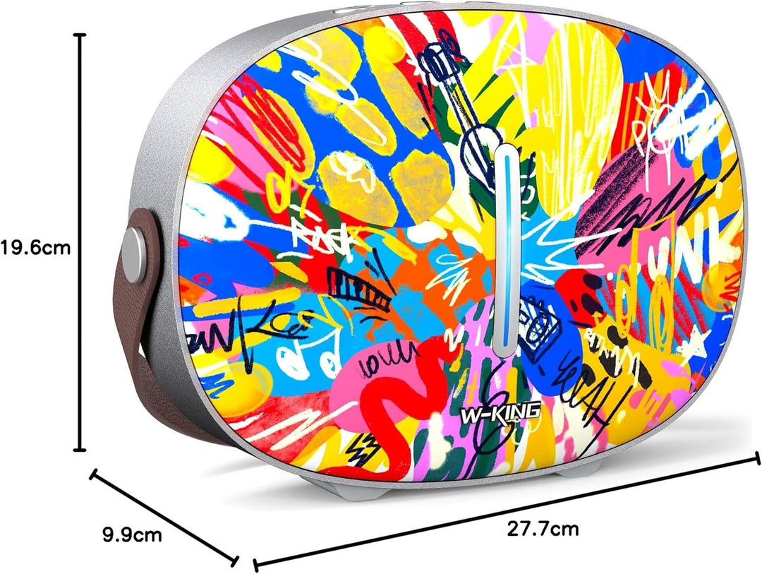 W-KING Bluetooth Lautsprecher Musikbox Bluetooth Box Gross, T8II 96W Peak Party Boom Box Lautspreche