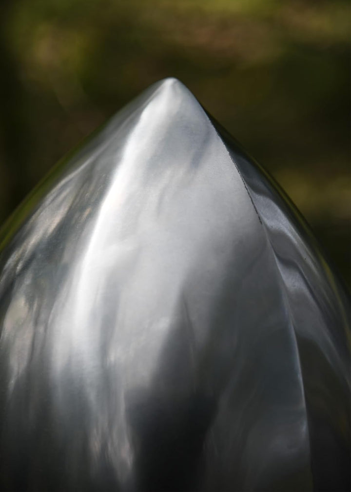 Ulfberth Konischer Nasalhelm | Tschechicher Olmütz Helm | Normannen Helm aus 2 mm Stahl mit verstärk