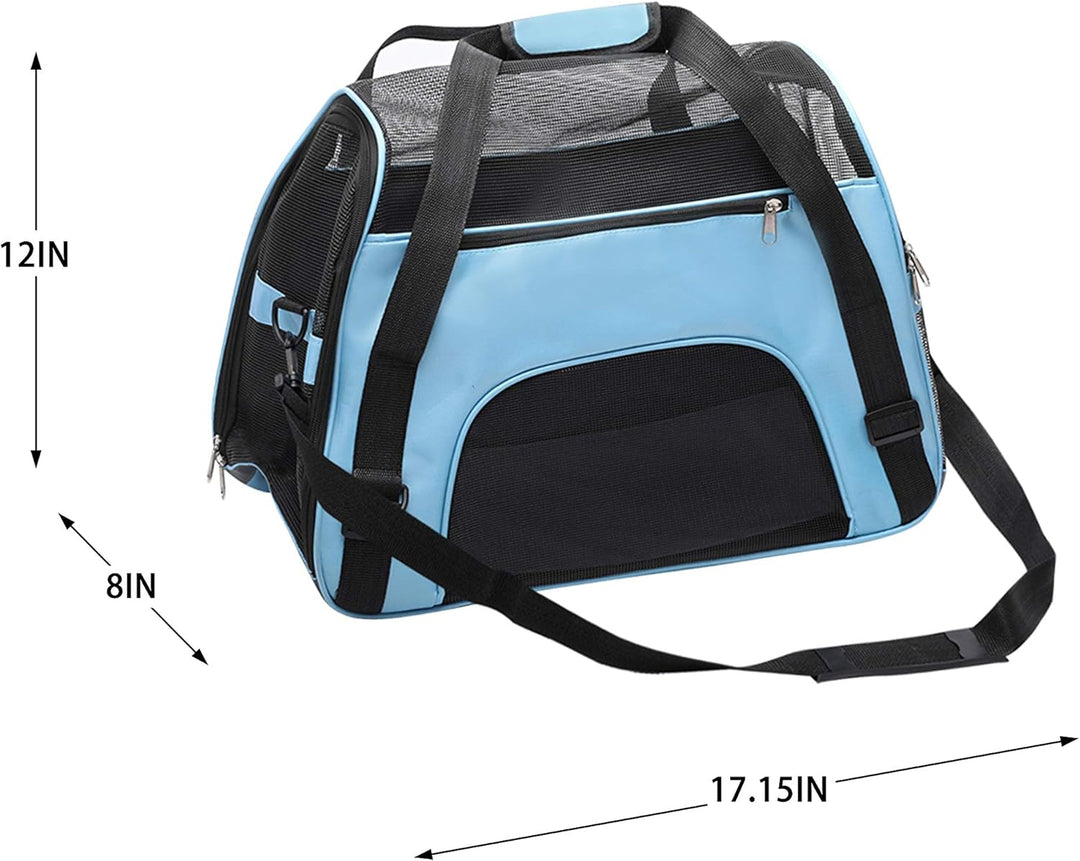 DONYER POWER Soft Sided Pet Carrier for Dogs & Cats Comfort Airline Approved Under Seat Travel Tote