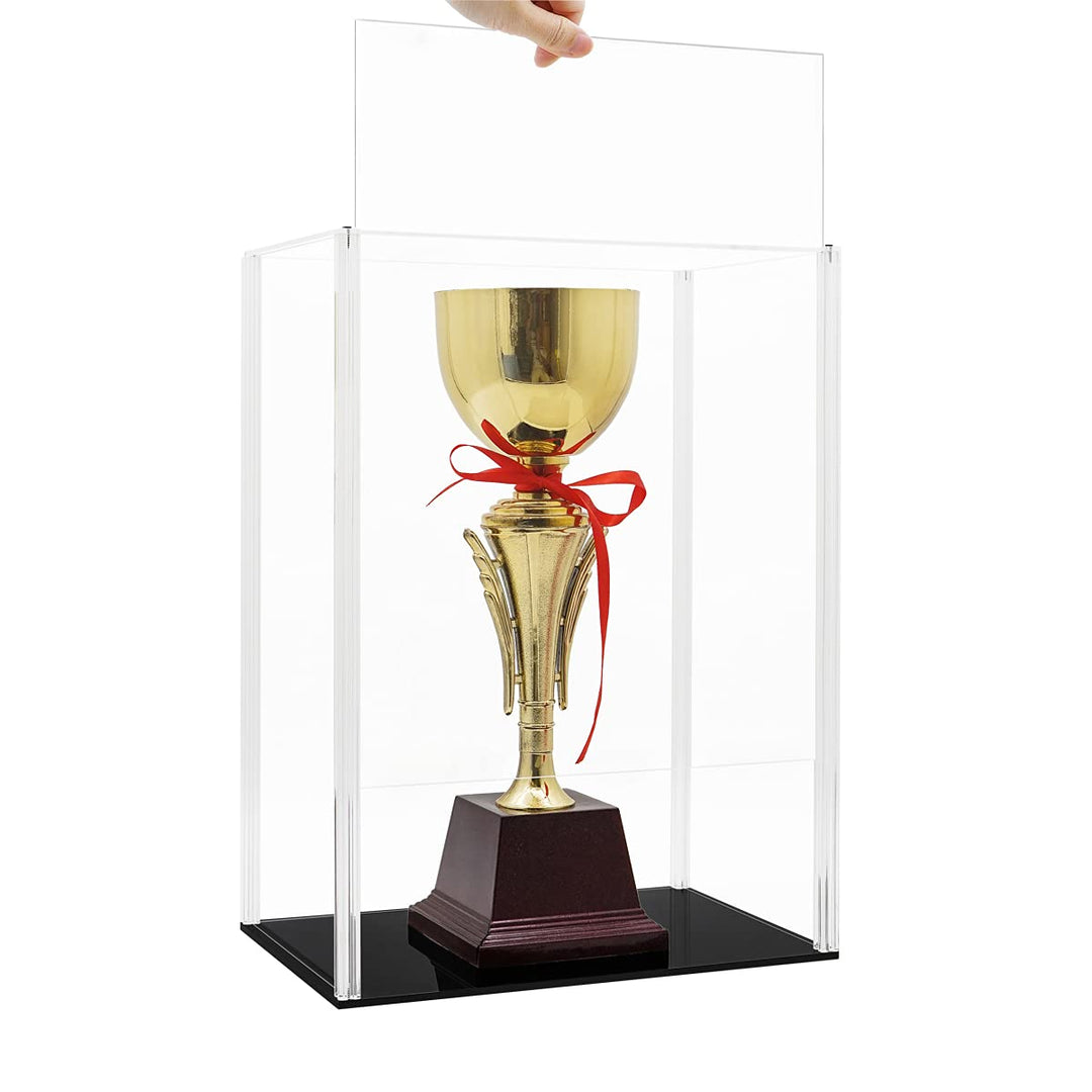 Tingacraft Acryl Vitrine Gross (28,5 x 18,5 x 40 cm) Schaukasten für Figur 28,5x18,5x40 cm, 28,5x18,
