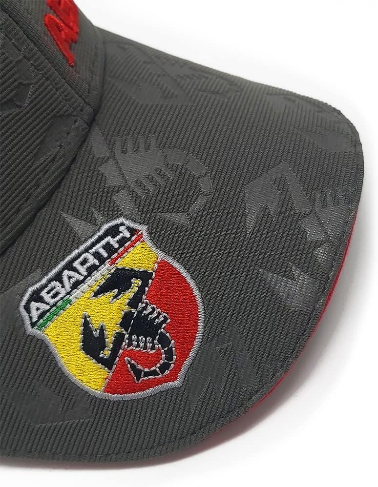 Abarth Gebogene Schirmmütze, Graugrün