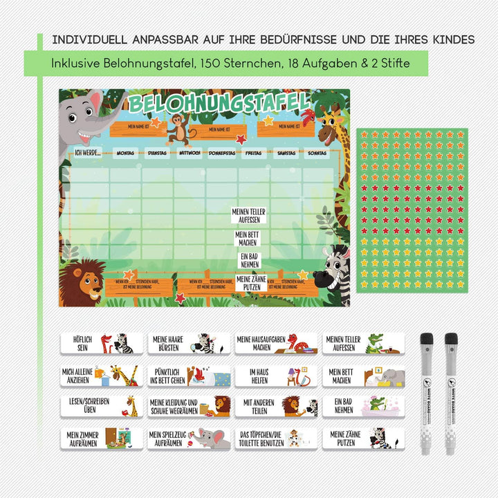 Luigi's SB Education Grosse Belohnungstafel für Kinder - Wochenplaner Aufgabentafel für Gutes Benehm