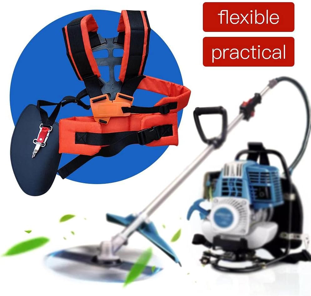 QKTYB Doppel Schultergurt Tragegurt Profi Schulterriemen Motorsense Trimmer Schultergurt für Motorse