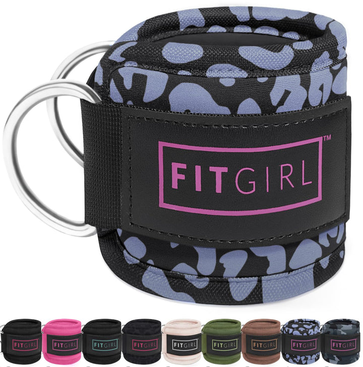 Fitgirl - Gepolsterte Fitnessknöchelriemchen tier Single, Tier &amp;