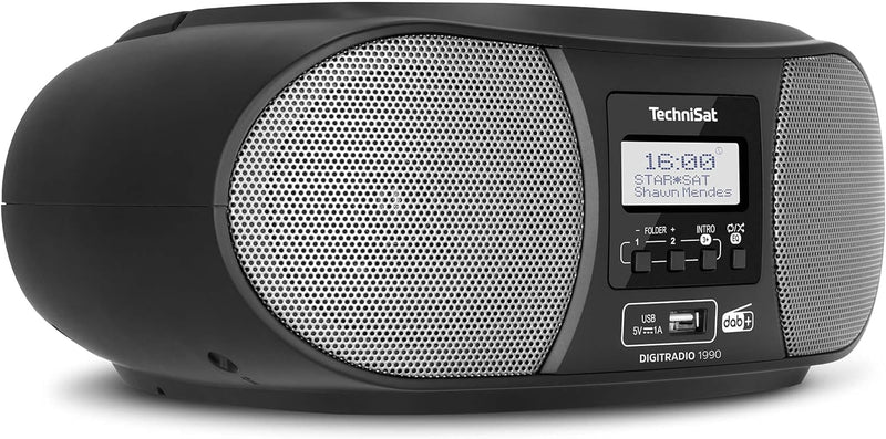 TechniSat DIGITRADIO 1990 - Stereo-Boombox mit DAB+/UKW-Radio und CD-Player (Bluetooth-Audiostreamin