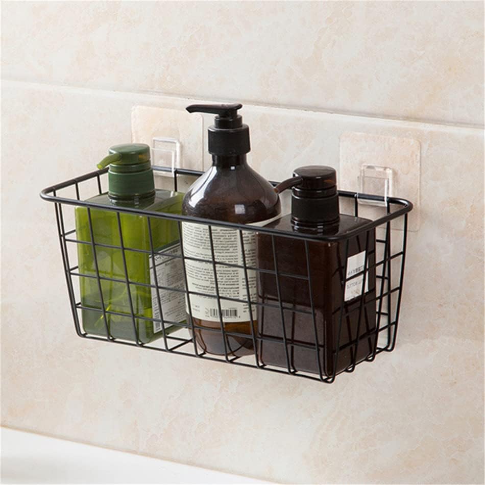 Aufbewahrungskorb für Badewanne und Dusche, Wand- Eisen Korb Duschregal ohne Bohren Einhängekorb mit