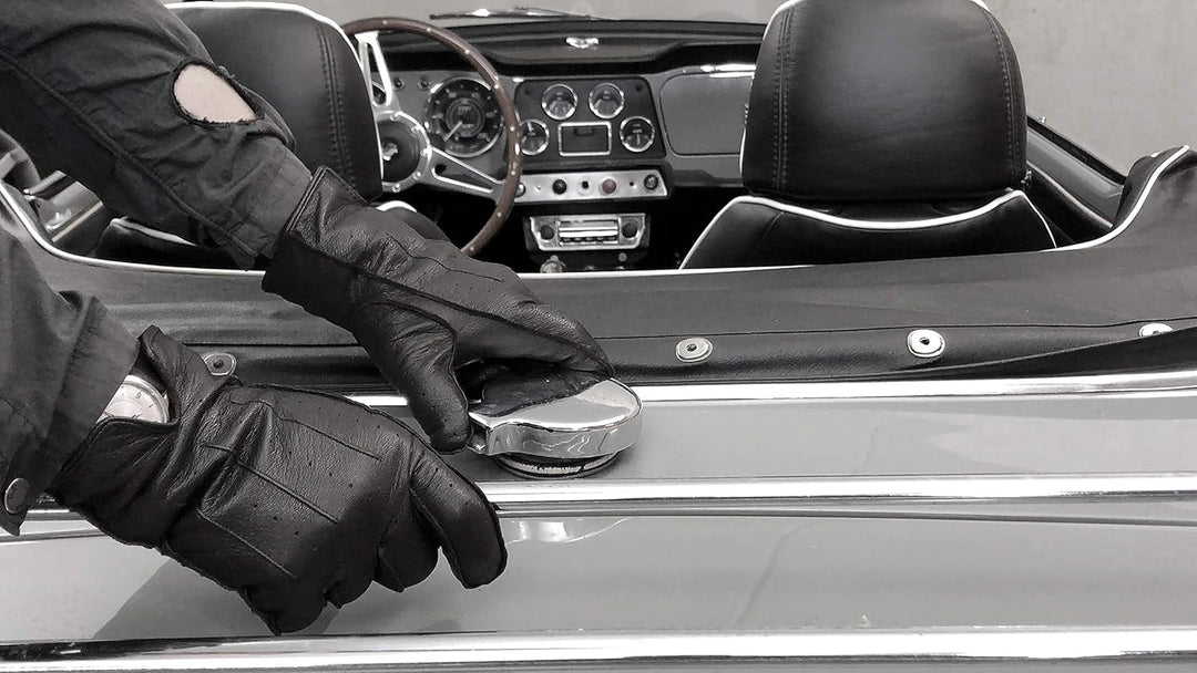 PEARLWOOD Herren Lederhandschuhe Triumph für Autofahrer aus Ziegenleder S (8.5) hazel (340), S (8.5)
