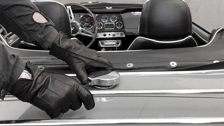 PEARLWOOD Herren Lederhandschuhe Triumph für Autofahrer aus Ziegenleder S (8.5) hazel (340), S (8.5)