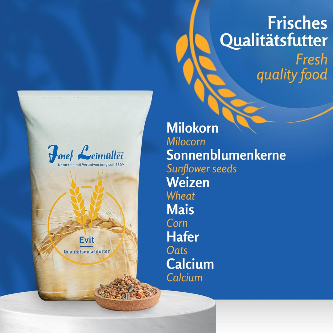 Leimüller Vogelfutter Wildvögel Ganzjährig 5kg (Classic) - Österreichisches Wildvogelfutter Ganzjahr