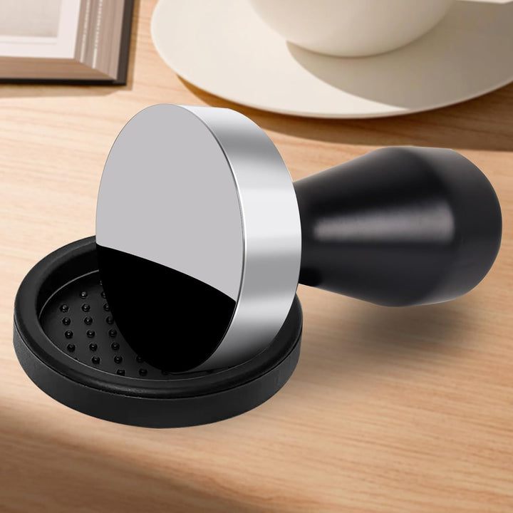 Philorn 51mm Kaffee Tamper aus Edelstahl, Espresso-Stampfer mit Silikonkissen, Kaffeemehlpresser mit