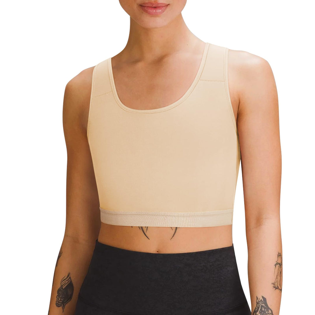 Brust Binder für Transgender Halb FTM Binder Trans Atmungsaktive Breast Binder Nude 5XL, Nude 5XL