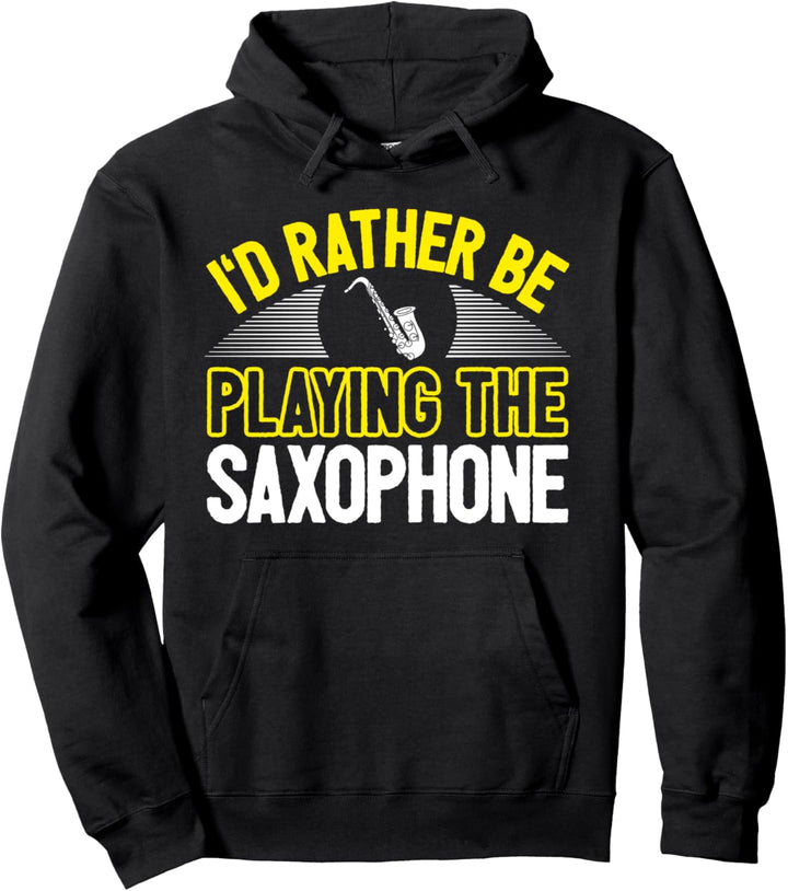 Saxophonist Saxofon-Spieler Saxophon Pullover Hoodie