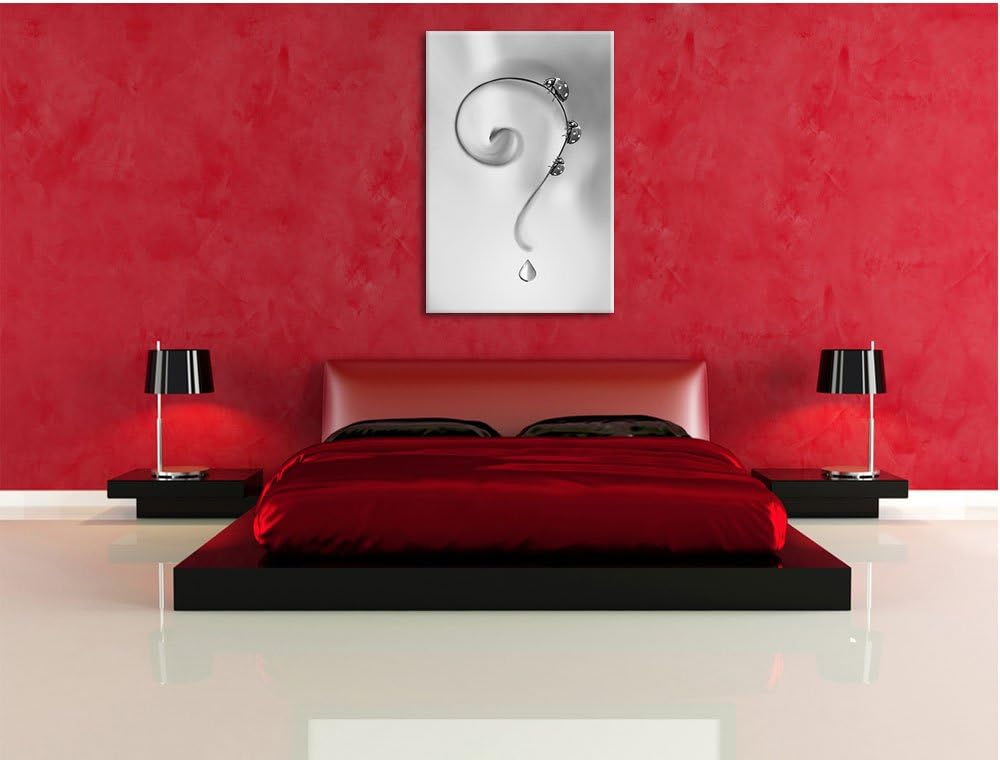 Pixxprint Marienkäfer als Leinwandbild/Grösse: 100x70 / Wandbild/Kunstdruck/fertig bespannt, 100x70