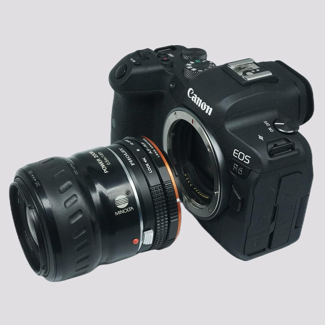 PHOLSY Objektivadapter Manueller Fokus mit dem Blendensteuerring Kompatibel mit Sony A und Minolta A