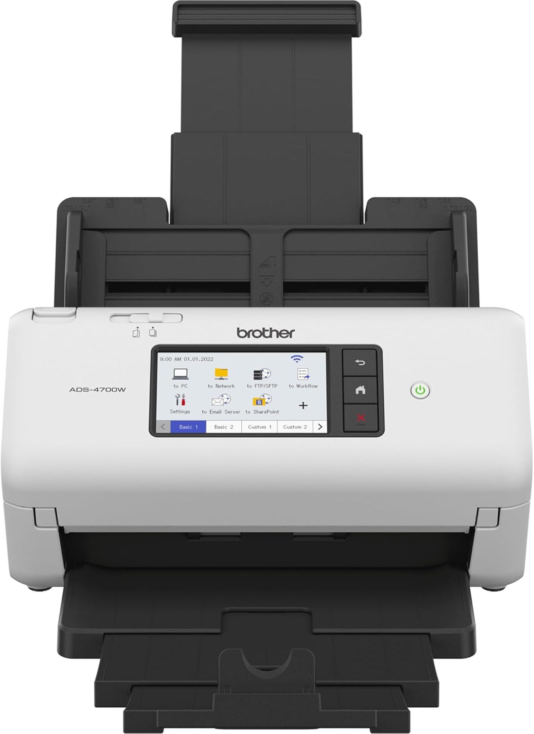 Brother ADS-4700W, Professioneller Dokumentenscanner mit USB, LAN und WLAN, Duplex Scan, Touchscreen