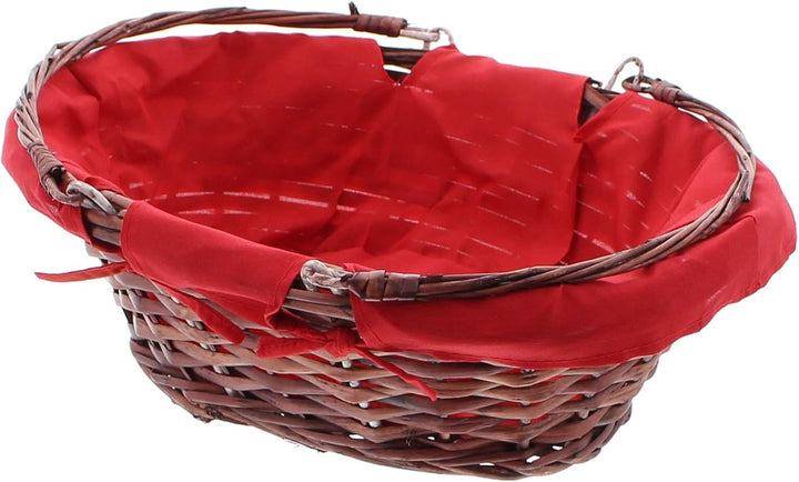 FRANK FLECHTWAREN SB-Korb Rot/Braun