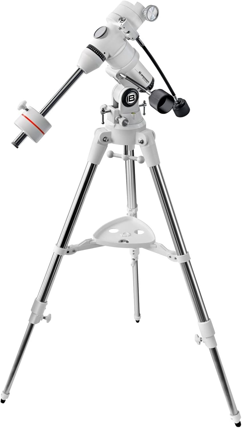 Bresser Messier EXOS-1 EQ Teleskop Montierung mit bis zu 7 Kilogramm Tragfähigkeit und stabilem Alum