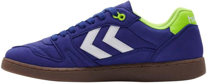 hummel Liga GK RPET Suede Hallenschuh Herren 40 EU Blau, 40 EU Blau
