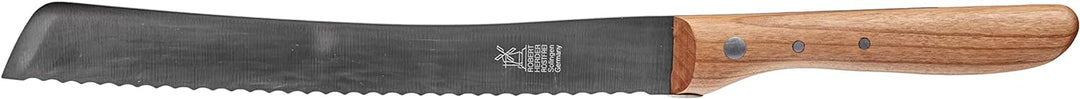 Herder Brotmesser 22,5cm Wellenschliff, Kirsche, Stahl, Braun, 34.5 x 2 x 2 cm