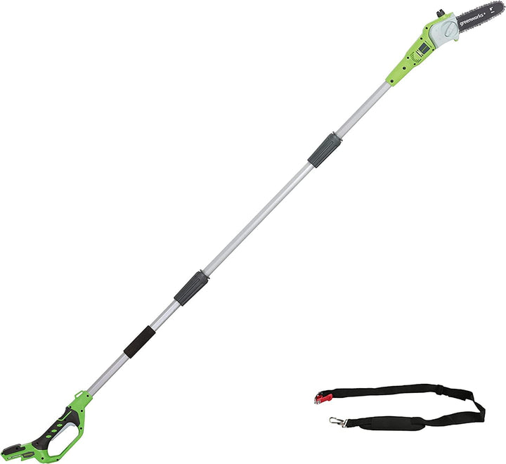 Greenworks G24PS20 Akku Hochentaster,20 cm Schenkellänge, 6,7 m/s Kettengeschwindigkeit, 3,2 kg, aut