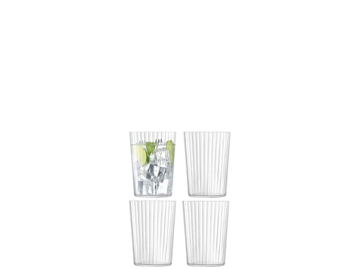 LSA Gio Line Becher 560ml Klar x 4 Line 560ml, Line 560ml