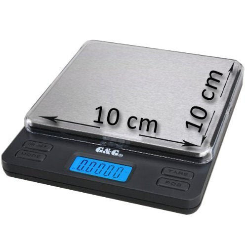 G&G LS3000 ，3000g/0,1gTaschenwaage Digitalwaage Feinwaage Goldwaage Küchenwaage Münzwaage Extra Gros