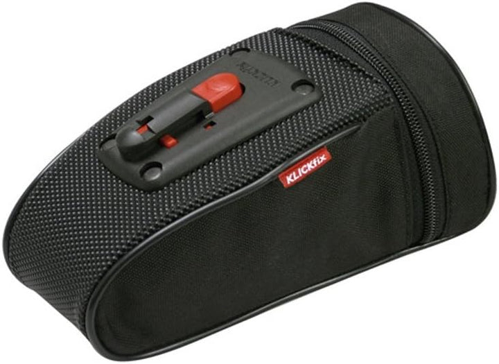 KLICKFix 0296S Satteltasche Micro 80 Plus, Schwarz, 18 x 8 x 6 cm, Schwarz