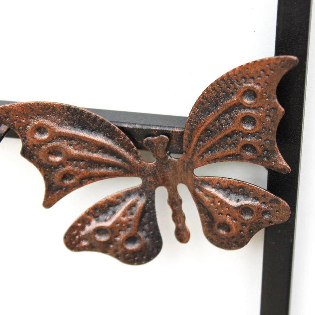 DanDiBo Tassenhalter Wand Schwarz Metall 60 cm 93850 Tassenhaken Küche Vintage Antik Becherhalter Ta