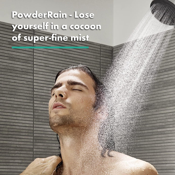 hansgrohe Duschkopf Pulsify Select S, Duschbrause 3 Strahlarten Activation, Antikalk-Funktion, Mattw
