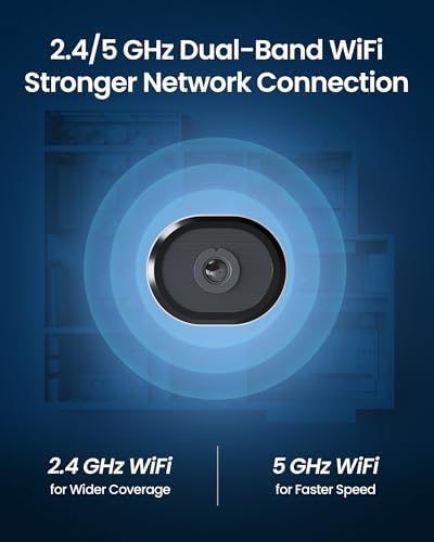 ZOSI C680 2K Fenster Überwachungskamera 2PCS mit Vollfarb-Nachtsicht, 3MP 2,4/5 GHz WLAN Innenkamera