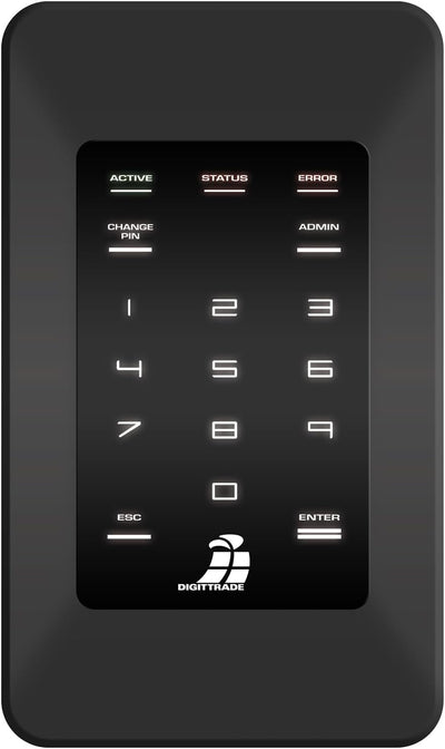 Digittrade HS256S Externe Festplatte 1TB 2,5 Zoll High Security Mobile HDD USB 2.0 mit 256-Bit AES H