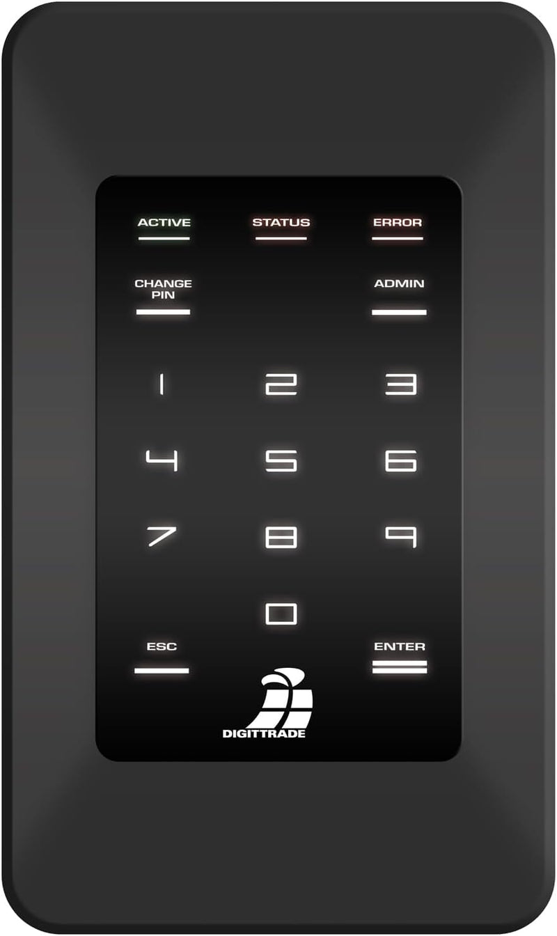 Digittrade HS256S Externe Festplatte 1TB 2,5 Zoll High Security Mobile HDD USB 2.0 mit 256-Bit AES H