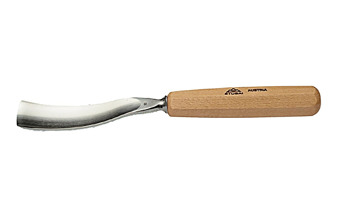 Stubai gebogenes Hohleisen 20 mm – hochwertiges Schnitzwerkzeug für grossflächige Relief‑ und Holzar