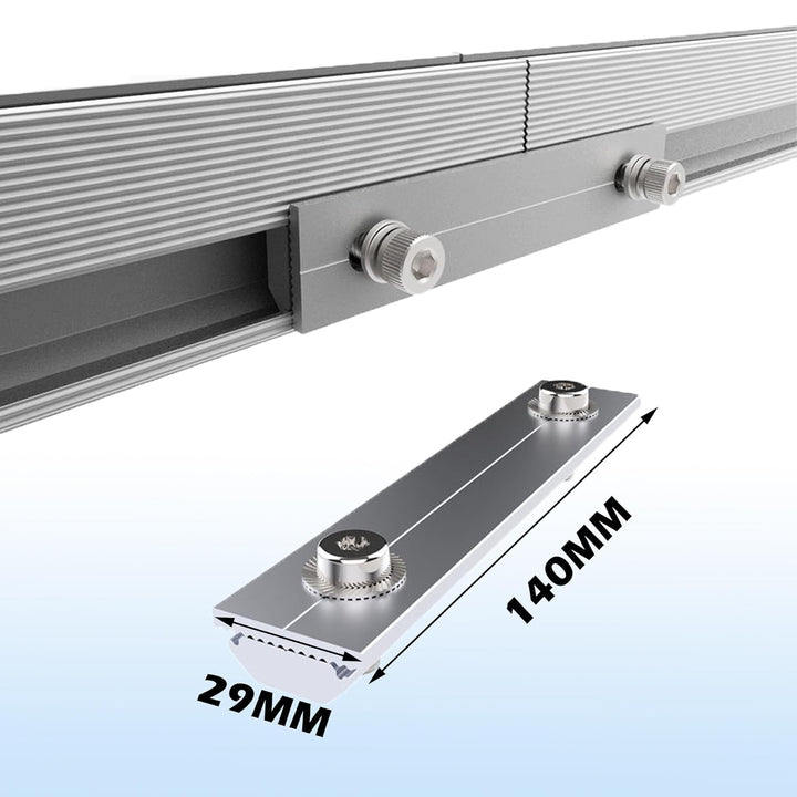 Warmfay Solarmodul Halterung Ziegeldach, 1500MM Lange Profilschienen Dachhaken Photovoltaik Dachzieg