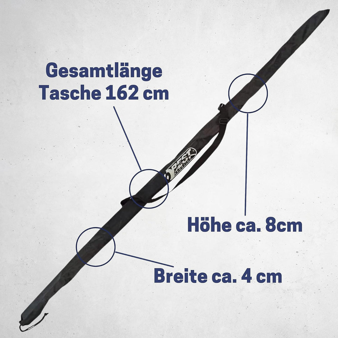 Best Sporting Swing Stick Tasche mit verstellbarem Schultergurt, schwarz | Länge 160 cm | Einfacher