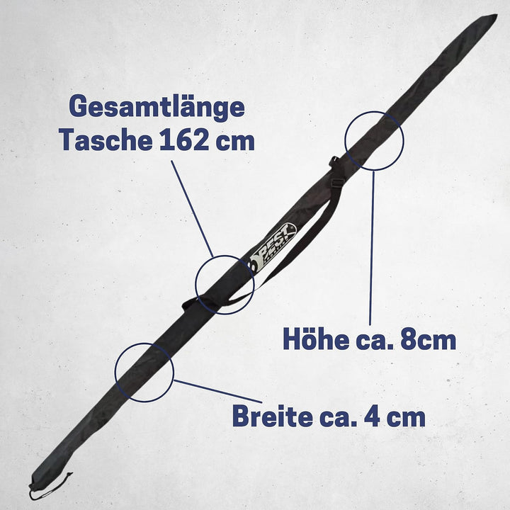 Best Sporting Swing Stick Tasche mit verstellbarem Schultergurt, schwarz | Länge 160 cm | Einfacher