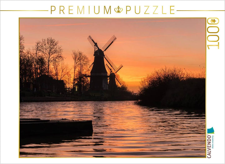 CALVENDO Puzzle Greetsieler Zwillingsmühlen 1000 Teile Lege-Grösse 64 x 48 cm Foto-Puzzle Bild von A