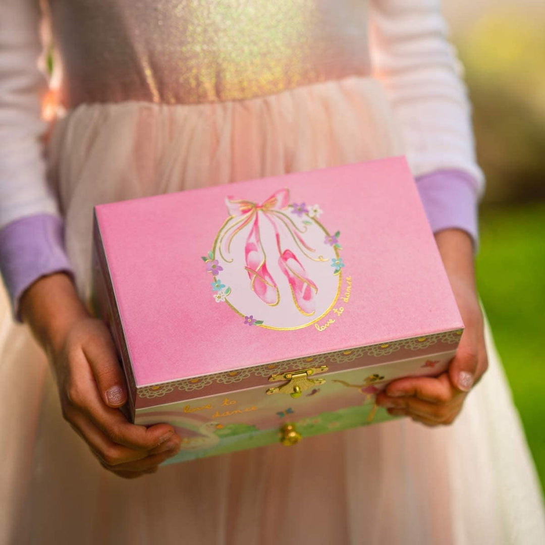 Jewelkeeper - Musikalische Schmuckkästchen Mädchen mit ausziehbarer Schublade, Regenbogen Ballerina