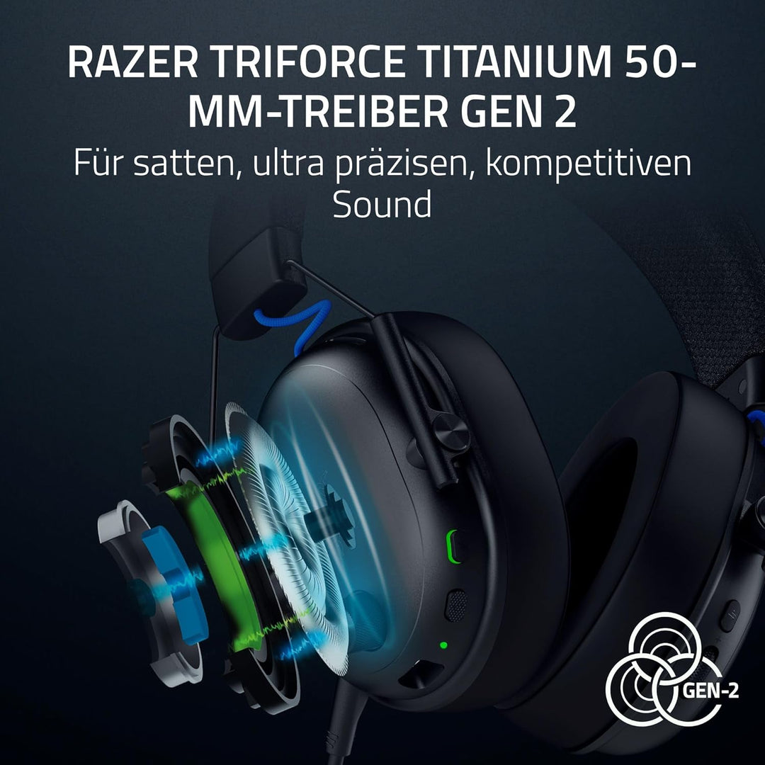 Razer BlackShark V3 for PlayStation - Kabelloses E-Sport-Headset - TriForce 50 mm Treiber - Abnehmba