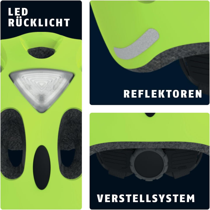 ABUS Stadthelm Youn-I ACE - Fahrradhelm für den Alltag - mit integriertem LED-Rücklicht - für Damen