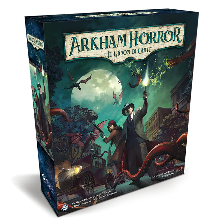 Asmodee - Arkham Horror: Das Kartenspiel, LCG, Basisset aktualisiert 2021-1-4 Spieler, 14+ Jahre, En