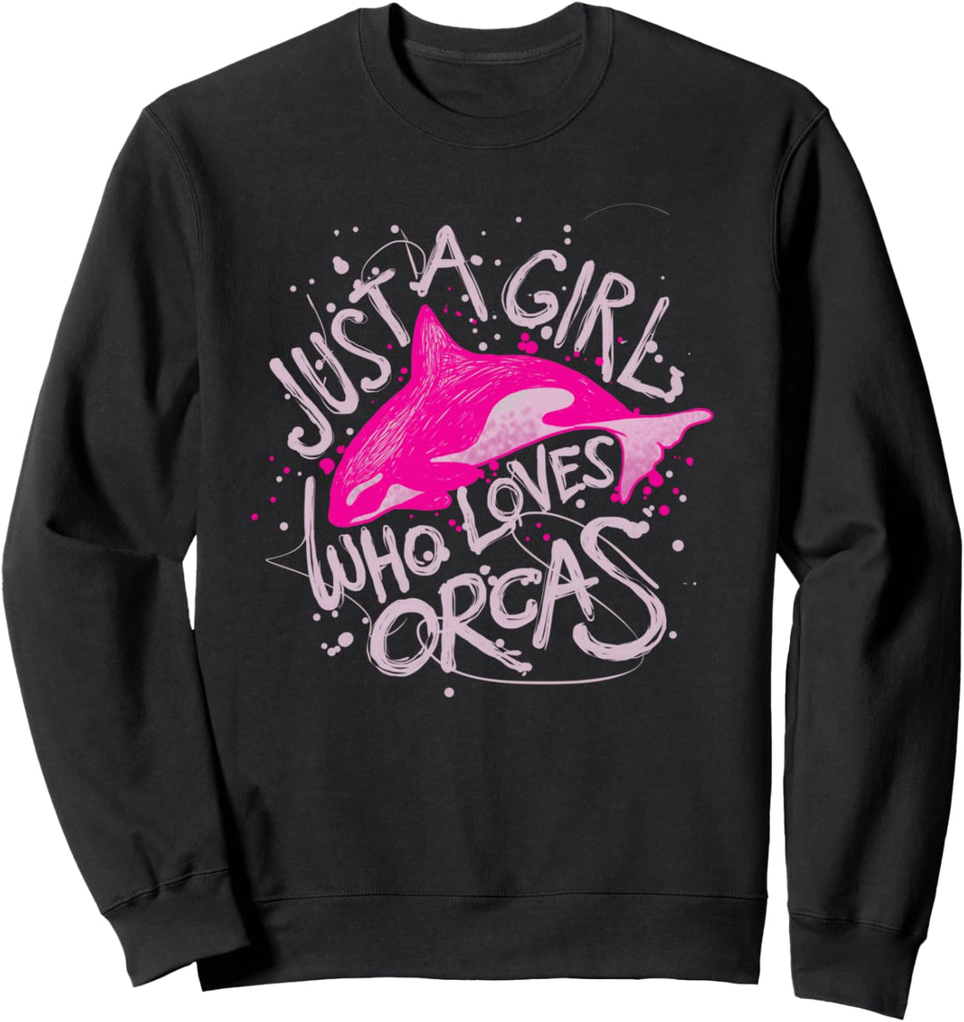 Mädchen, die Orcas lieben Geschenk Save The Whales Sweatshirt