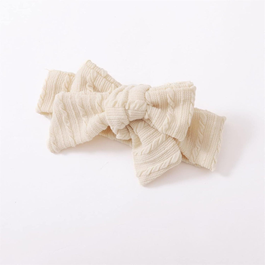 Neugeborene Kleidung für Mädchen Langarm-Overall-Stirnband-Set für Kleinkinder mit Textur und Schlei
