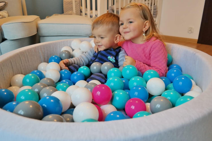 Velinda Bällebad Ballpool Kugelbad Bällchenbad Bällchenpool Kinder Pool mit 150 Bällen (Farbe der Bä
