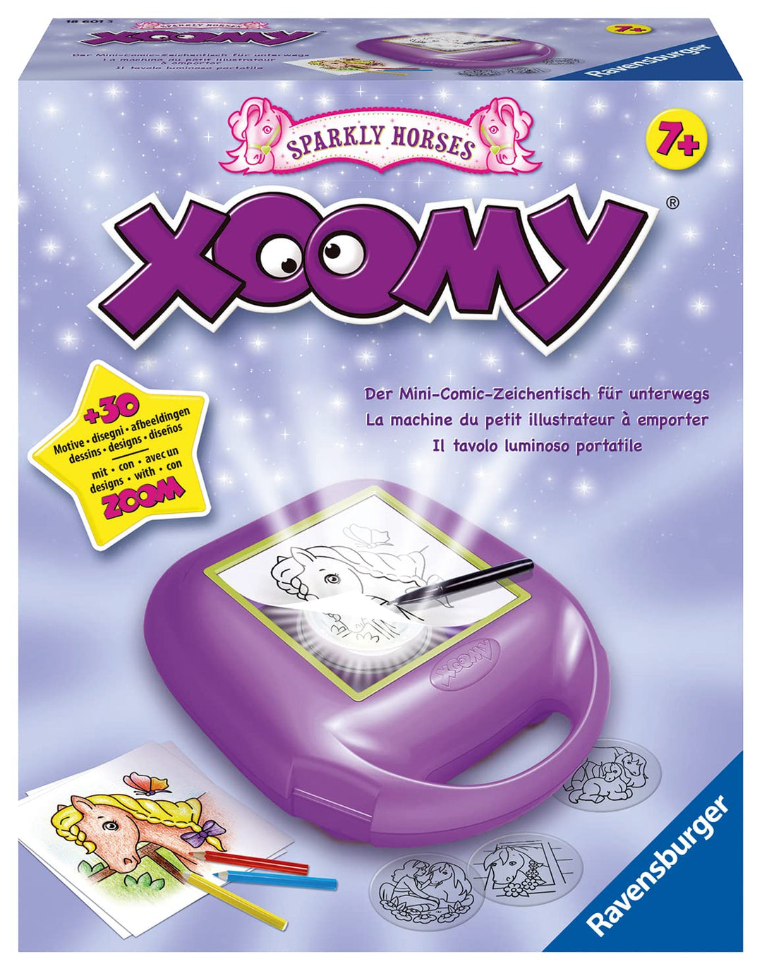 Ravensburger Xoomy Midi Sparkly Horses 18601 - Traumhafte Pferde und Comics zeichnen lernen | Kreati