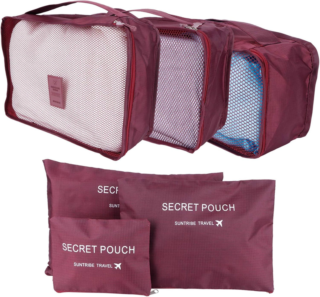 Pilipane Aufbewahrungsbeutel Set hochwertiger Nylon -Stoff -Reisebeutel Packsäcke für Koffer -Kleidu